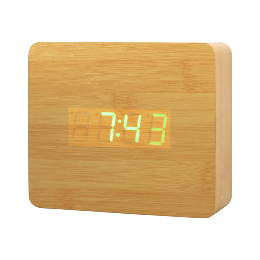 Oak Wood Digital Clock
