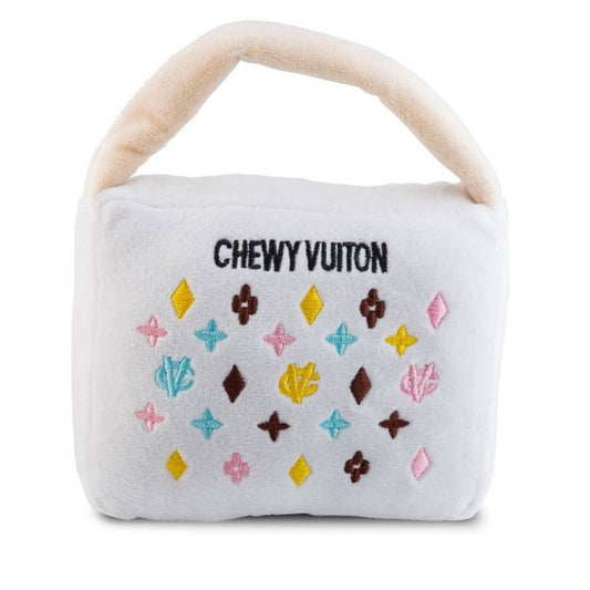 White Chewy Vuiton Handbag -Small