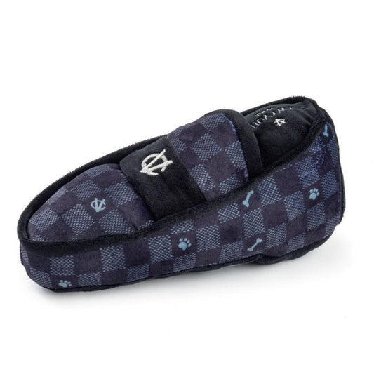Black Checker Chewy Vuiton Loafer-Dog Toy