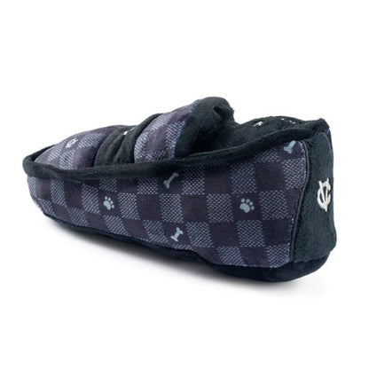Black Checker Chewy Vuiton Loafer-Dog Toy