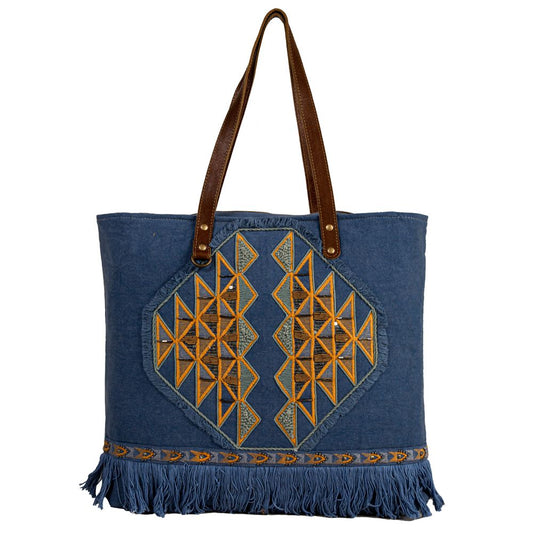 Myra Ember Reflections Embroidered Tote Bag