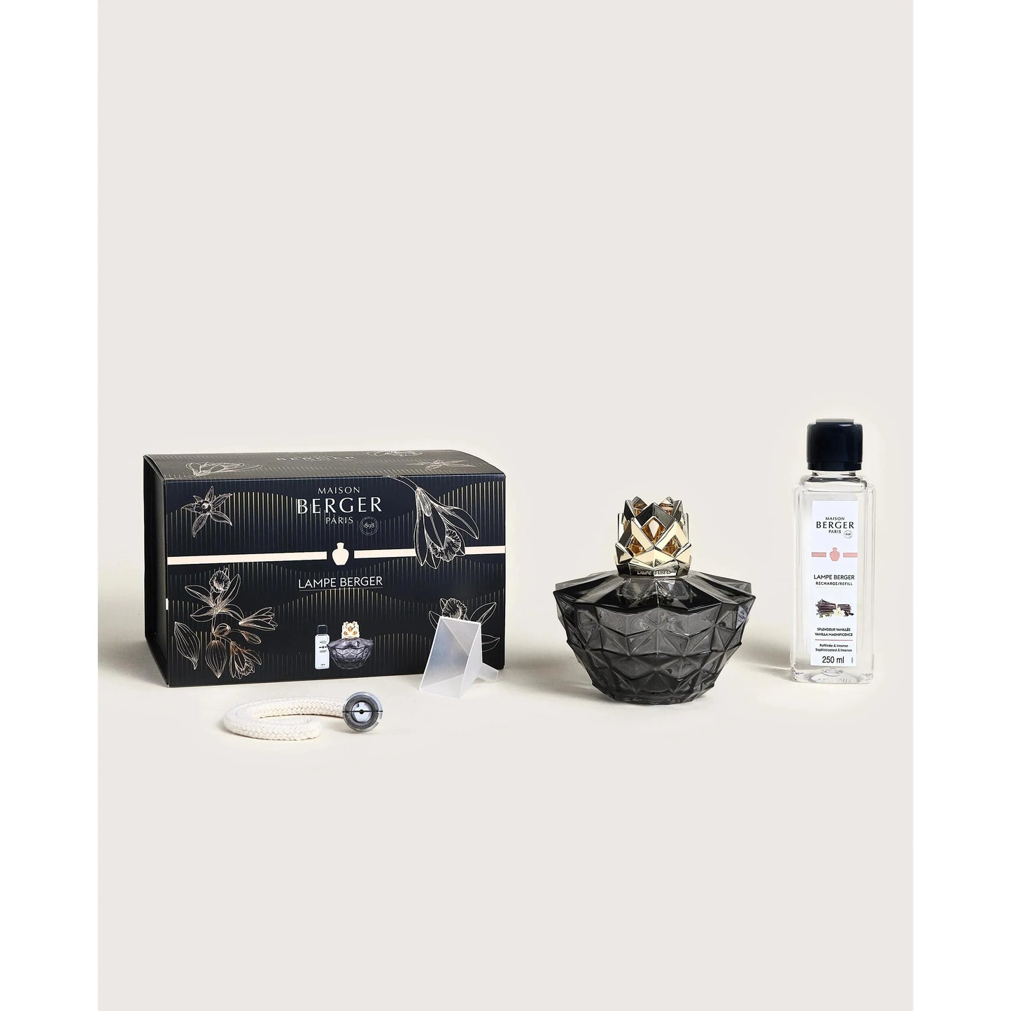 Kali Black Lamp Gift Set with Vanilla Magnificence