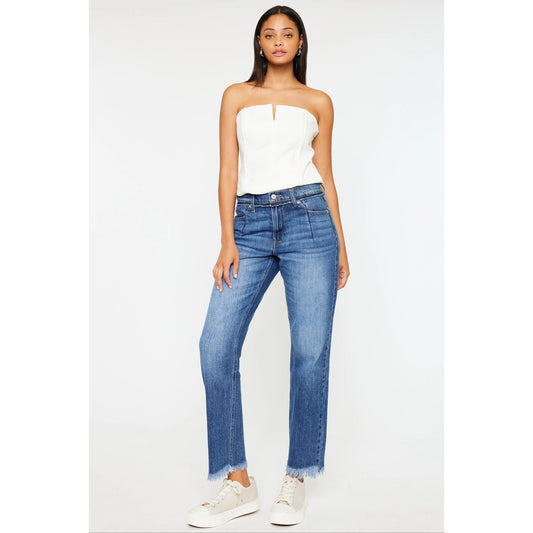 High Rise Slim Straight