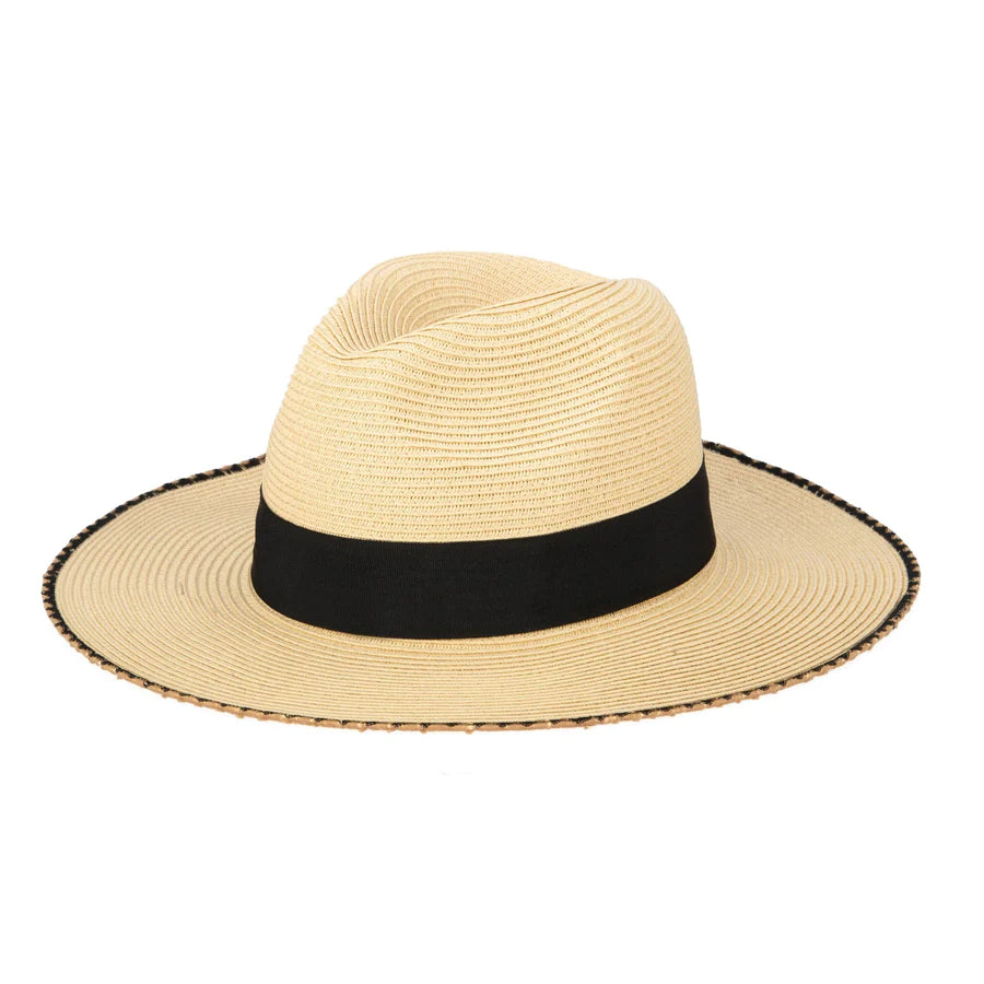 Desert Oasis - Ultrabraid Fedora with Embroidered Edge