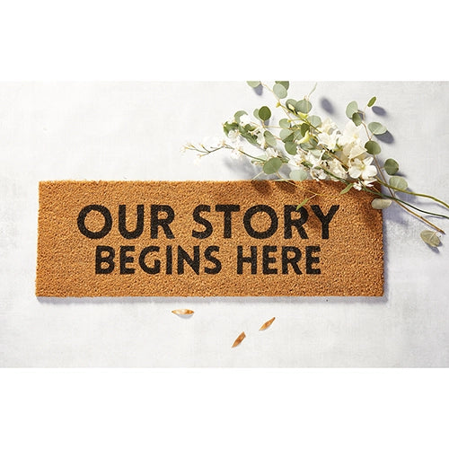 "Our Story" Door Mat