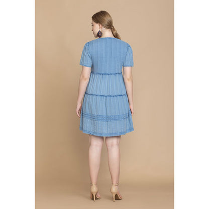 Bohera Textured Tiered Dress